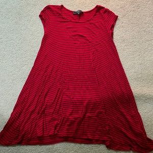 ❤️🖤RED/BLACK STRIPED T-SHIRT DRESS